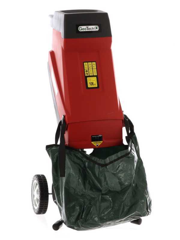 GeoTech ES 2450 Blades - Electric garden shredder - Reversible knives and collector