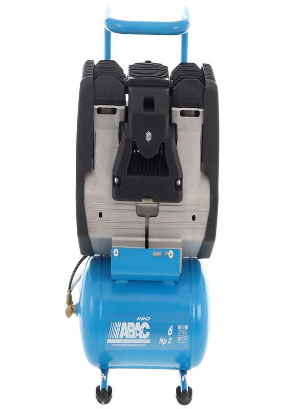 ABAC START SILENT OS20P - Silenced, oil-less, single-phase electric air compressor - Motor 2 HP - 6 litres