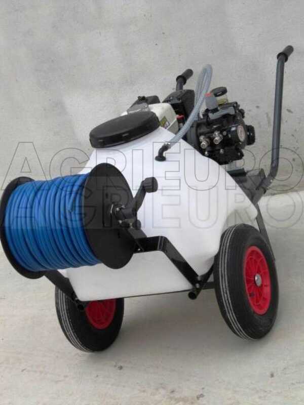 Comet MTP MC 25 Sparyer Pump - Loncin 148F-2 and 120 L Tank Trolley with Hook Kit