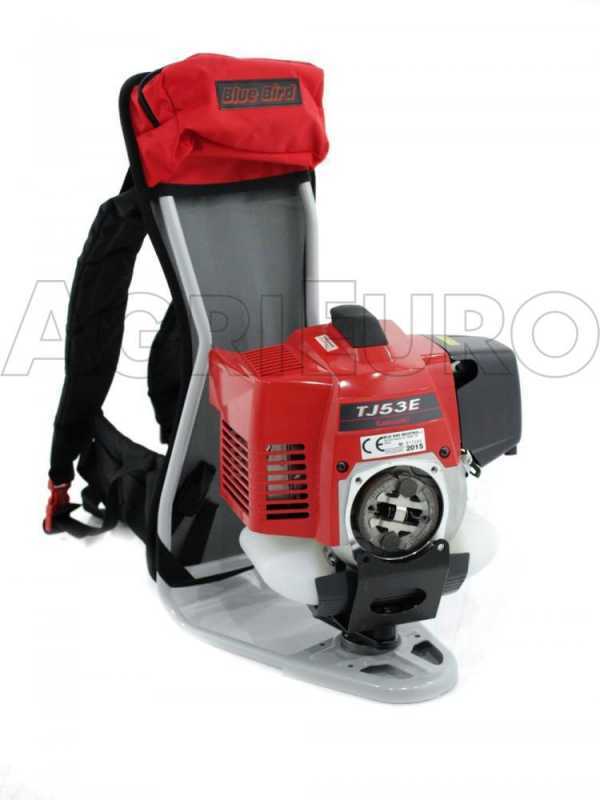 Blue Bird TJ 53 E - 180 cm Petrol Hook Shaker with Kawasaki Backpack Engine - Olive Shaker