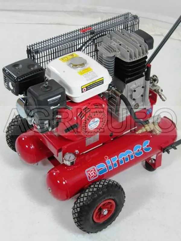 Airmec TEB22-510LO (510 L/min) Petrol Engine-driven Air Compressor with Loncin 6.5 HP Engine