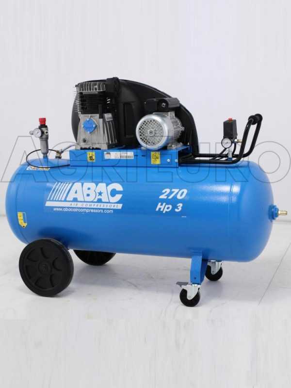 ABAC A39B 270 CM3 - Single-phase Belt-driven Air Compressor - 270 L Compressed Air