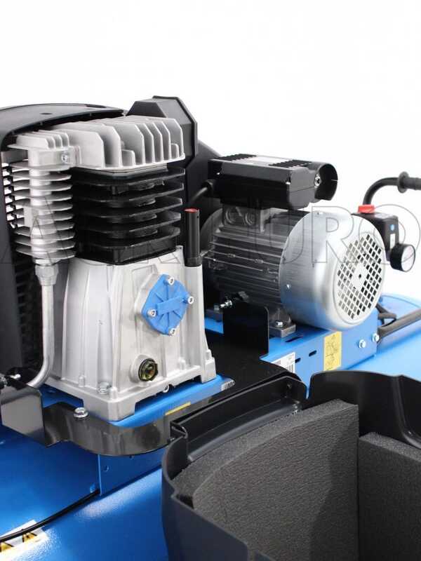 ABAC SILENT A39B 200 CM3 - Silenced single-phase belt-driven electric air compressor - Motor 3 HP - 200 l