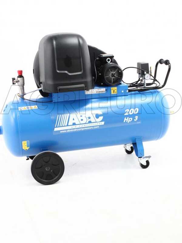 ABAC PRO A39B 200 CT3 - Silenced three-phase belt-driven electric air compressor - Motor 3 HP - 200 litres