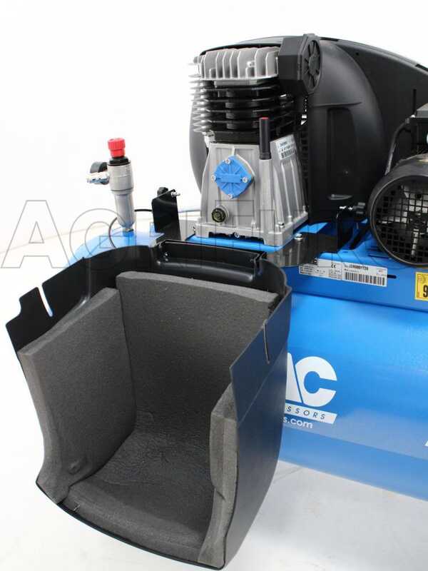 ABAC PRO A39B 200 CT3 - Silenced three-phase belt-driven electric air compressor - Motor 3 HP - 200 litres