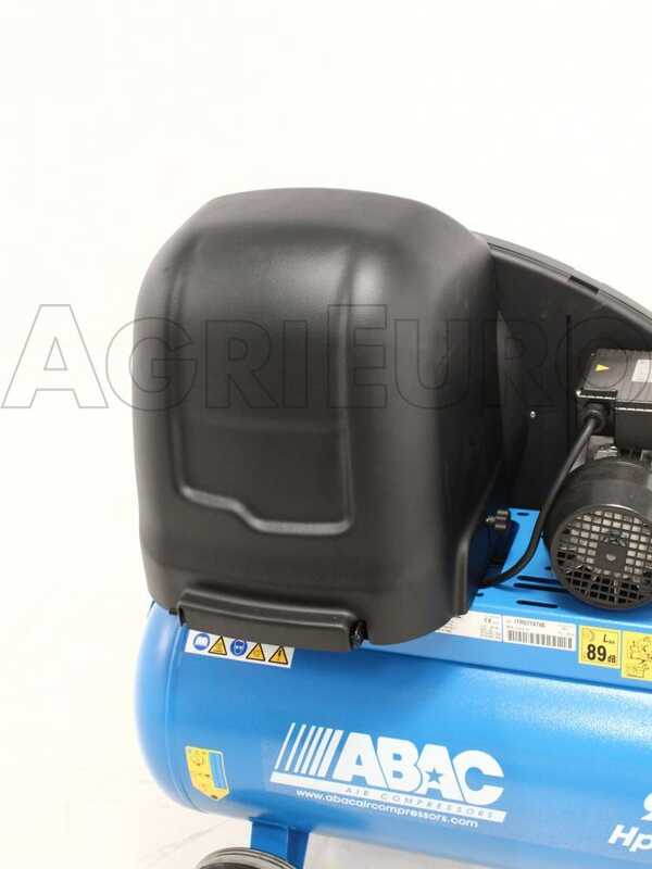 ABAC SILENT A29B 90 CM2 - Silenced single-phase belt-driven electric air compressor - 2 HP motor - 90 l