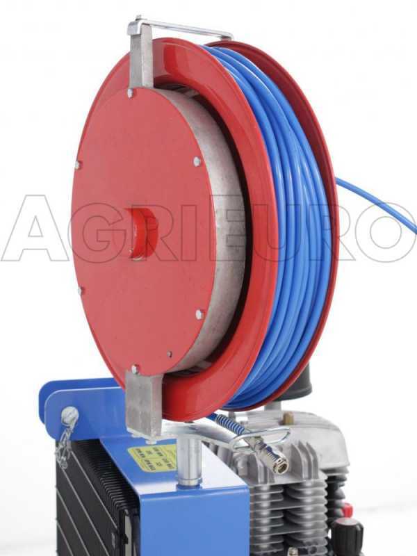 Hose reel with 50 mt Polyurethan pneumatic hose for air compressor