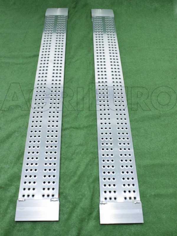 Pair of aluminum straight ramps - 1.5 mt, for walking tractors, quads, etc - RFL150