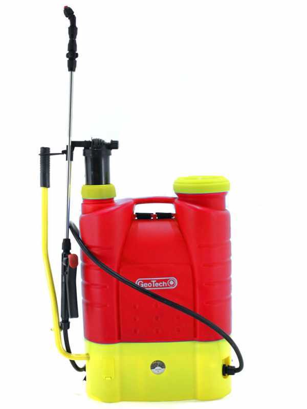 GeoTech KF-16C-23 - Battery-powered and Hand-operated Shoulder Sprayer Pump - 16L