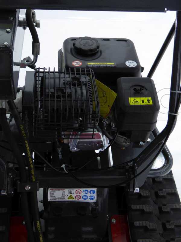 GeoTech Pro tracked power barrow GeoPorter 530E Hydro, hydraulic tipping, 500 kg capacity