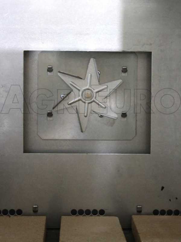 AgriEuro Top-Line Medius 80 Deluxe INC Inox - Built-in Wood-fired Steel Oven - Coppered Enamel