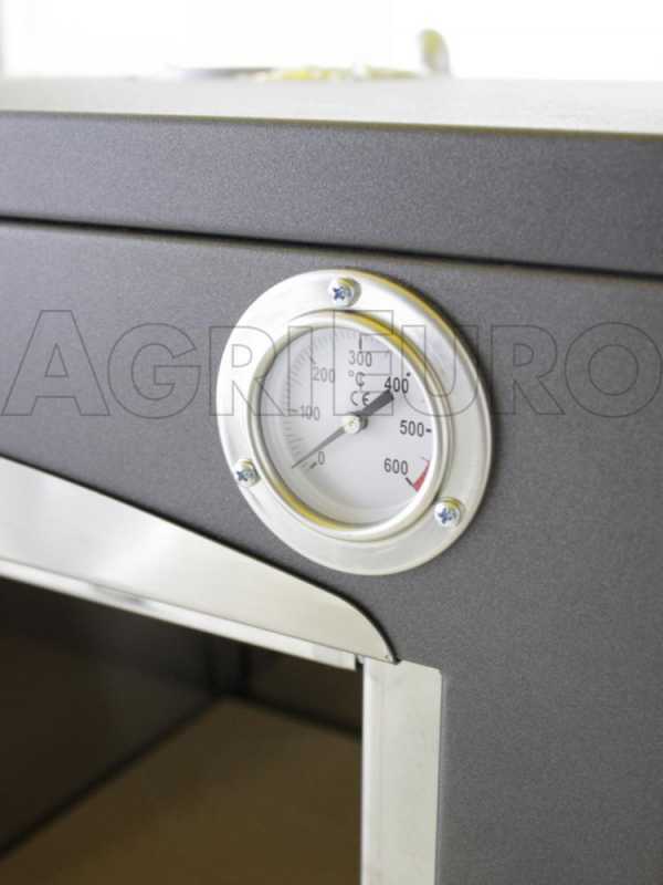 AgriEuro Premium Line Nuovo Minimus 50 Inc - Built-in Wood-fired Steel Oven - 3 Cooking Floors
