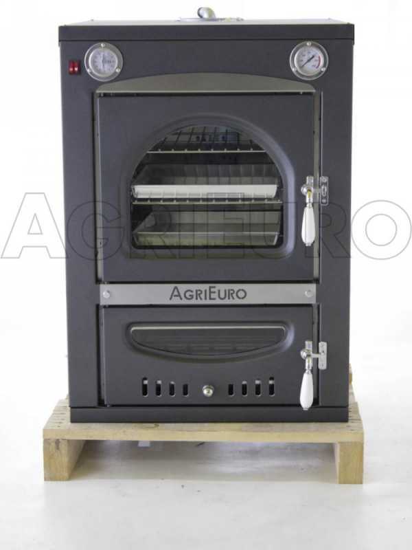 AgriEuro Premium Line Nuovo Minimus 50 Inc - Built-in Wood-fired Steel Oven - 3 Cooking Floors