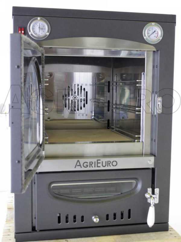 AgriEuro Premium Line Nuovo Minimus 50 Inc - Built-in Wood-fired Steel Oven - 3 Cooking Floors