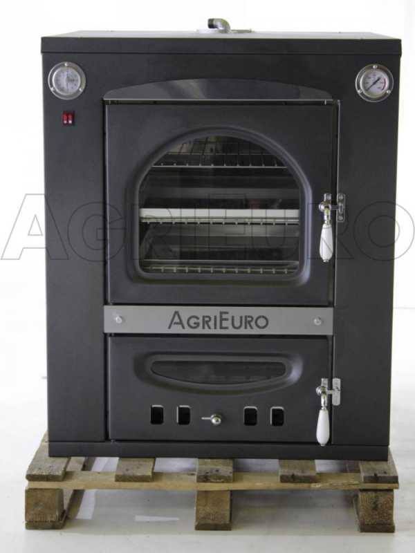 AgriEuro Premium Line Medius 60 Inc - Built-in Wood-fired Steel Oven - Ventilated