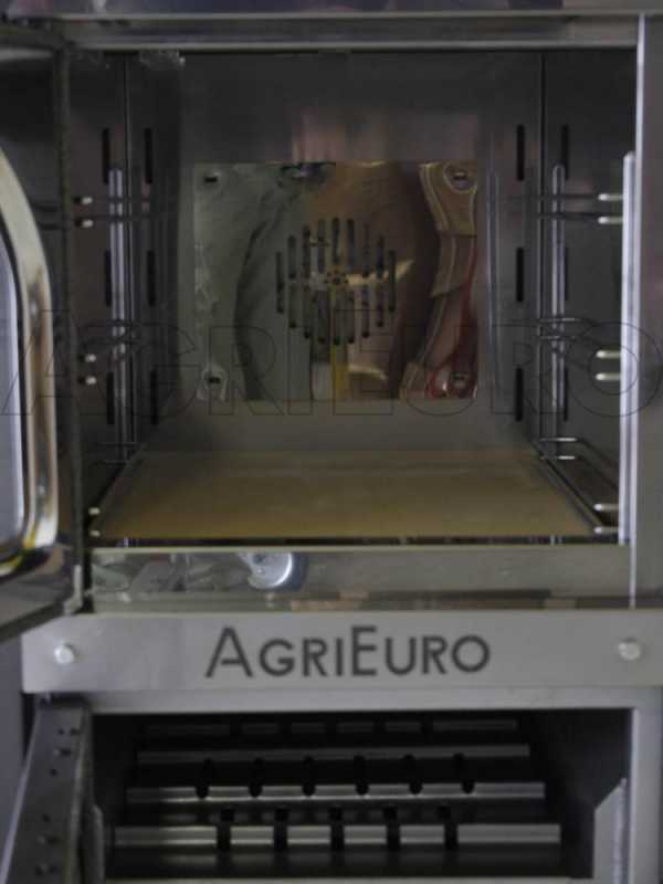 AgriEuro Premium Line Medius 60 Inc - Built-in Wood-fired Steel Oven - Ventilated