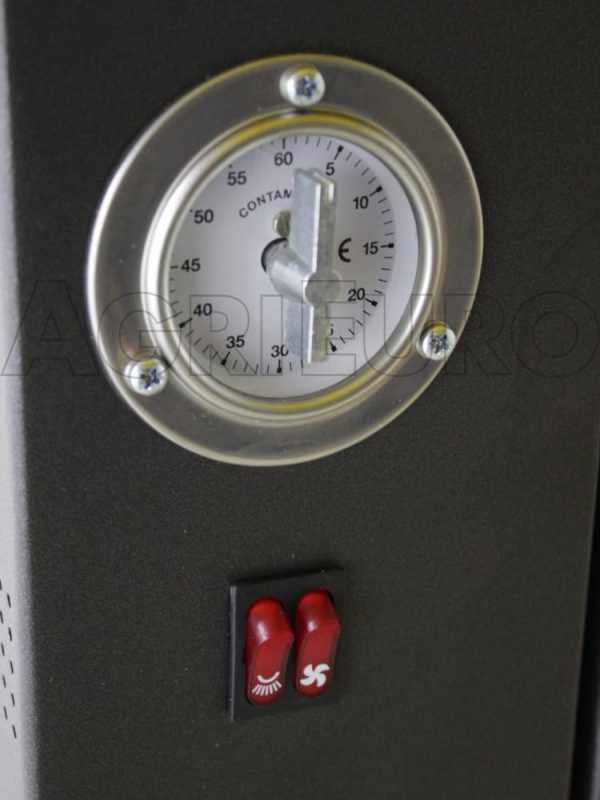 AgriEuro Premium Line Medius 80 Inc - Built-in Wood-fired Steel Oven - Ventilated