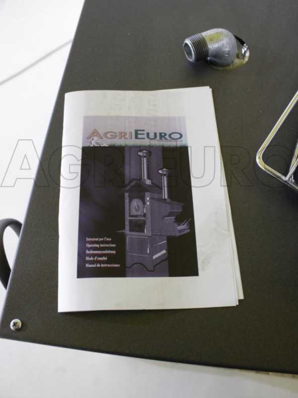 AgriEuro Premium Line Medius 80 Inc - Built-in Wood-fired Steel Oven - Ventilated