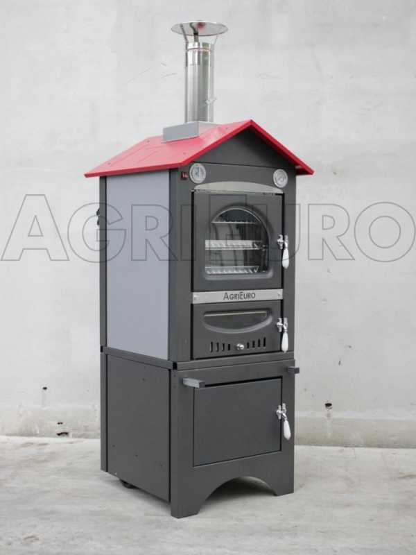 Agrieuro Premium Line Nuovo Minimus 50 EXT - Outdoor Wood-fired Steel Oven - Ventilated