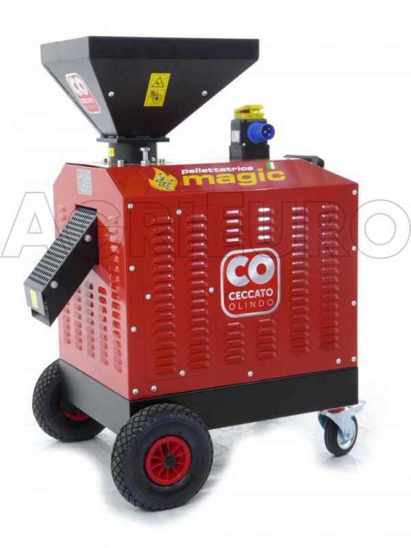 Ceccato Olindo Single-phase Wood Pellet Machine, 3 Hp, for Domestic Production of Pellet for Heating