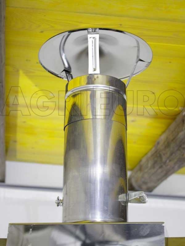AgriEuro Top-Line Maximus 100 Deluxe EXT Stainless Steel- Outdoor Wood-fired Oven - Copper Enamel