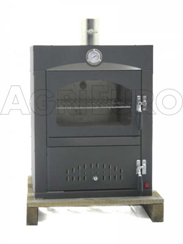 AgriEuro Premium Line Nuovo Minimus 50 Mini Inc - Built-in Wood-fired Steel Oven - 2 Cooking Floors