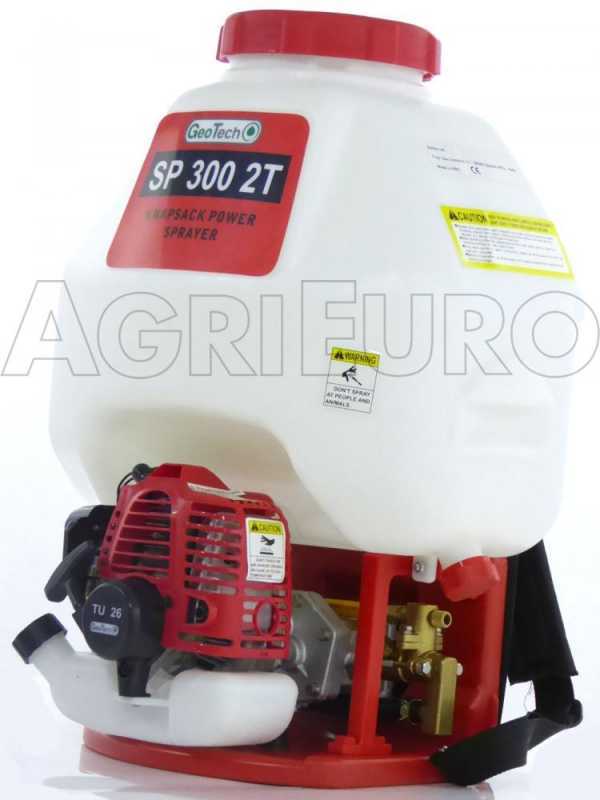 GeoTech SP 300 2T - Petrol Shoulder Sprayer Pump - 2-stroke Mixture