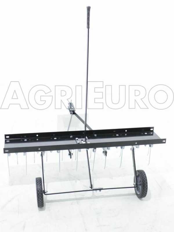 102 cm tow behind de-thatcher and seed harrow for tractor lawn mower