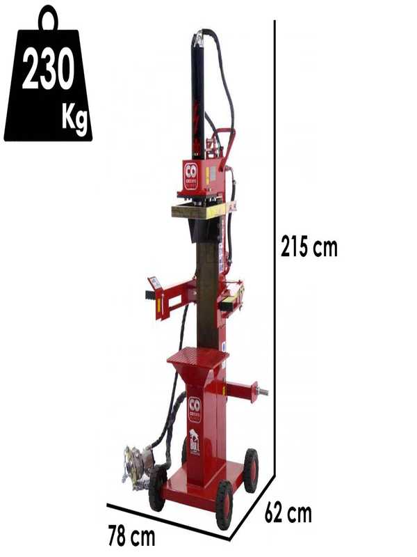 Ceccato BULL SPLT13R4 13 Tons Tractor-mounted Vertical Log Splitter - 500 mm Piston Stroke