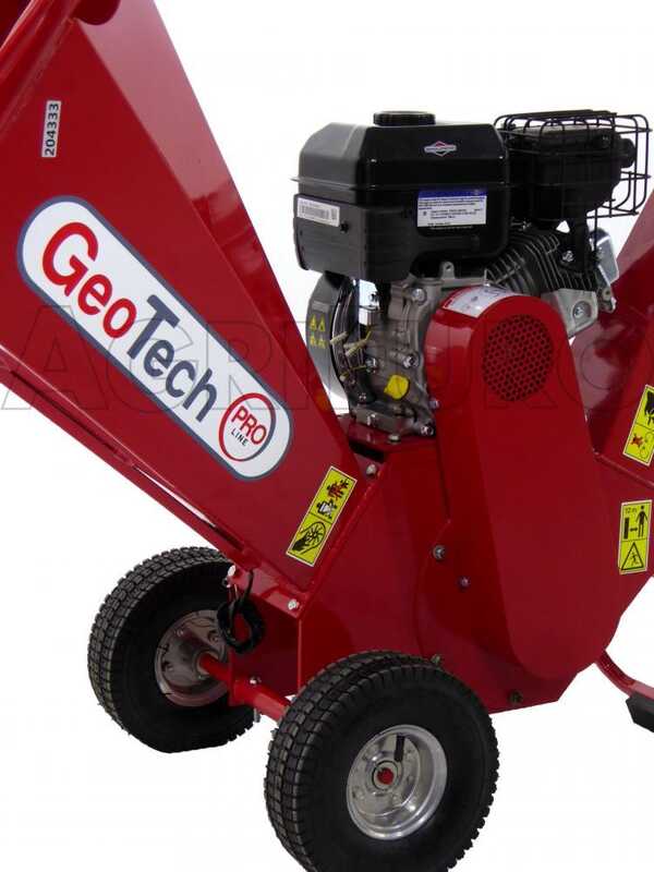 GeoTech-Pro PCS70BS - Professional petrol garden shredder - B&amp;S 950 engine