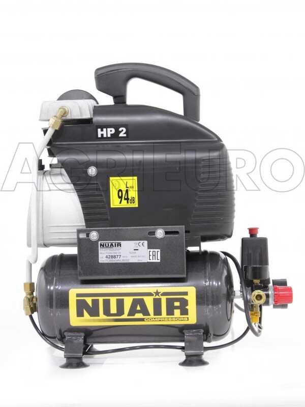 Nuair FC 2/6 - Compact Portable Electric Air Compressor - 2 Hp Motor - 6 L - Compressed Air