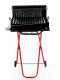 Wood-fired Barbecue with 45x34 Stainless Steel Grid and V Grooves for Grease Recovery - Foldable and Portable