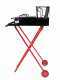 Large-sized Wood-fired Barbecue - 64x34 Grid and V Grooves for Grease Recovery - Foldable and Portable