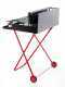 Large-sized Wood-fired Barbecue - 64x34 Grid and V Grooves for Grease Recovery - Foldable and Portable