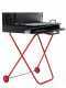Large-sized Wood-fired Barbecue - 64x34 Grid and V Grooves for Grease Recovery - Foldable and Portable