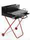 Large-sized Wood-fired Barbecue - 64x34 Grid and V Grooves for Grease Recovery - Foldable and Portable