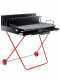 100 cm Wood-fired Barbecue with 98x48 Stainless Steel Grid and V Grooves for Grease Recovery - Foldable and Portable