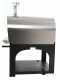 AgriEuro Premium Line Cibus Inox 1000 -  Outdoor Wood-fired Oven with 100 &Oslash; Chamber, 6 Pizzas