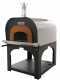 AgriEuro Premium Line Cibus Inox 1000 -  Outdoor Wood-fired Oven with 100 &Oslash; Chamber, 6 Pizzas