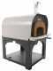 AgriEuro Premium Line Cibus Inox 1000 -  Outdoor Wood-fired Oven with 100 &Oslash; Chamber, 6 Pizzas