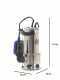 Annovi &amp; Reverberi ARUP 1100XD Electric Submersible Pump for Dirty Water - Stainless steel - 1100W
