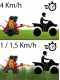 GeoTech Pro GTFM 120 LE - ATV-mounted Trailed Rough Cut Mower - Loncin G420FD