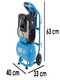 ABAC SILVERSTONE OS15P - Silenced, oil-less, single-phase electric air compressor - Motor 1.5 HP - 10 l