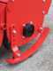 Medium series italian rotary tiller AgriEuro UR 204 + professional Cardan shaft with clutch - Counterclockwise PTO (left-hand rotation)