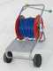 Hose reel with cart + 100 mt 20 bar hose + spray lance