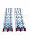Pair of 226 cm curved ramps - aluminum folding ramps with reinforced legs