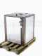 AgriEuro Top-Line Medius 60 Deluxe INC Inox - Built-in Wood-fired Steel Oven - Copper Enamel