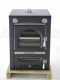 AgriEuro Premium Line Nuovo Minimus 50 Inc - Built-in Wood-fired Steel Oven - 3 Cooking Floors