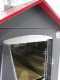 AgriEuro Premium Line Medius 80 EXT -  Outdoor Wood-fired Steel Oven - Ventilated - Red Roof
