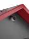 AgriEuro Premium Line Medius 80 EXT -  Outdoor Wood-fired Steel Oven - Ventilated - Red Roof
